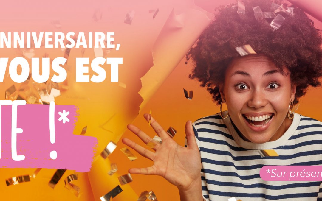 LE JOUR DE VOTRE ANNIVERSAIRE
