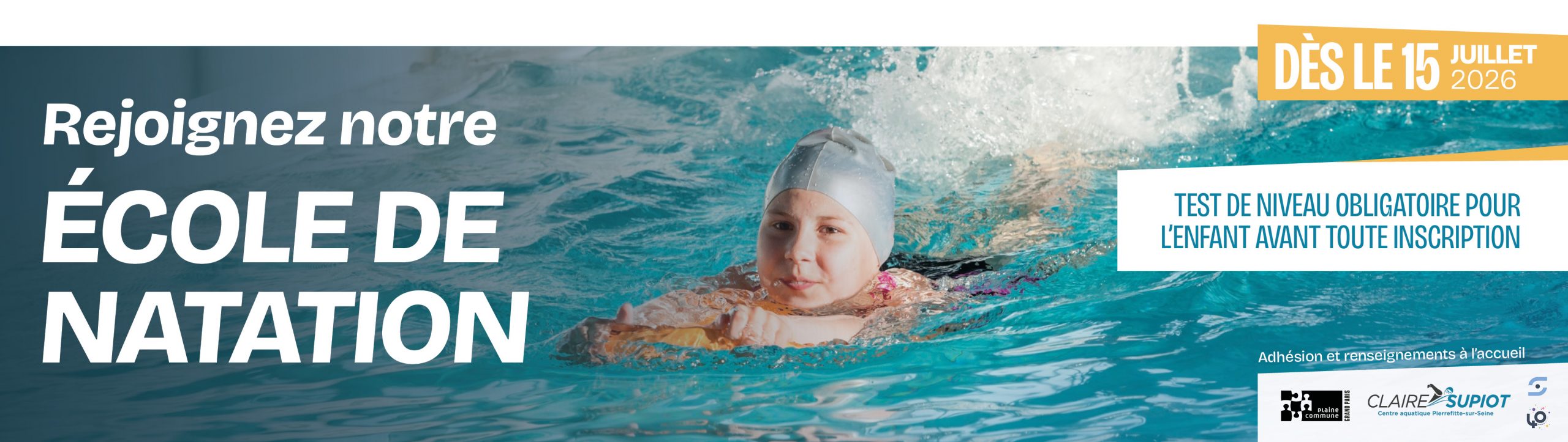 REJOIGNEZ NOTRE ÉCOLE DE NATATION