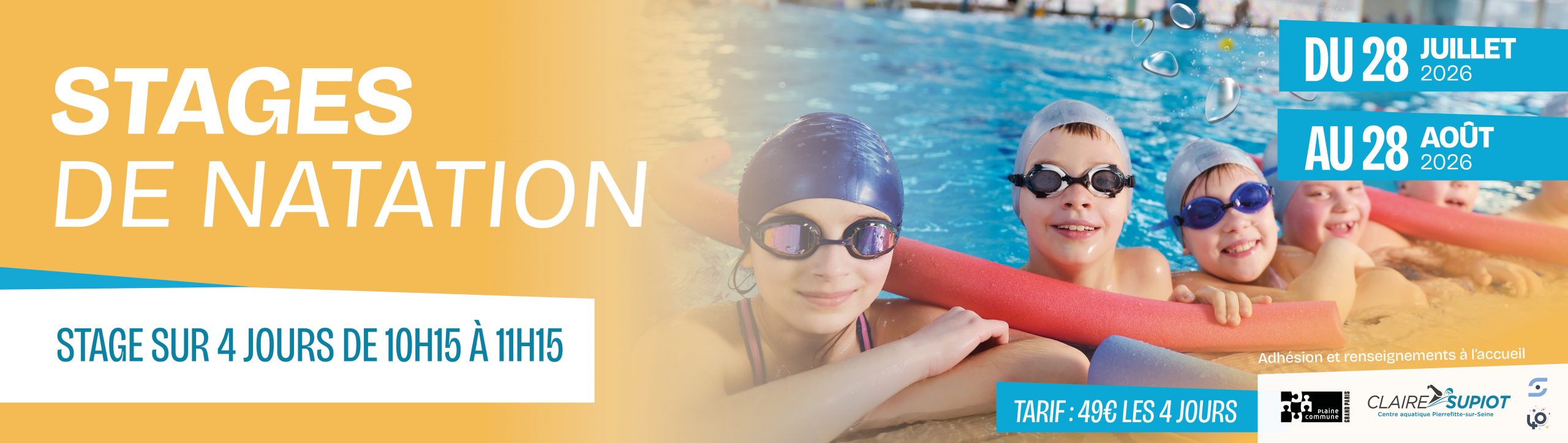 STAGES DE NATATION